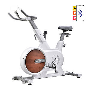 Велотренажер спінінговий (спінбайк) Cornix Eliza White/Grey