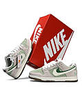 Сірі жіночі кросівки Жіночі кросівки Nike SB Dunk 85 Double Swosh Light Grey Mint - демісезонні найк данк, фото 9