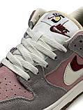 Рожеві жіночі кросівки Жіночі кросівки Nike SB Dunk 85 Double Swosh Grey Pink White - демісезонні найк данк, фото 8
