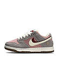 Рожеві жіночі кросівки Жіночі кросівки Nike SB Dunk 85 Double Swosh Grey Pink White - демісезонні найк данк, фото 9