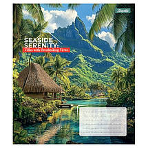 Зошит 48 аркушів клітка "1 Вересня"/ Seaside Serenity, фото 5