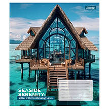 Зошит 48 аркушів клітка "1 Вересня"/ Seaside Serenity, фото 2