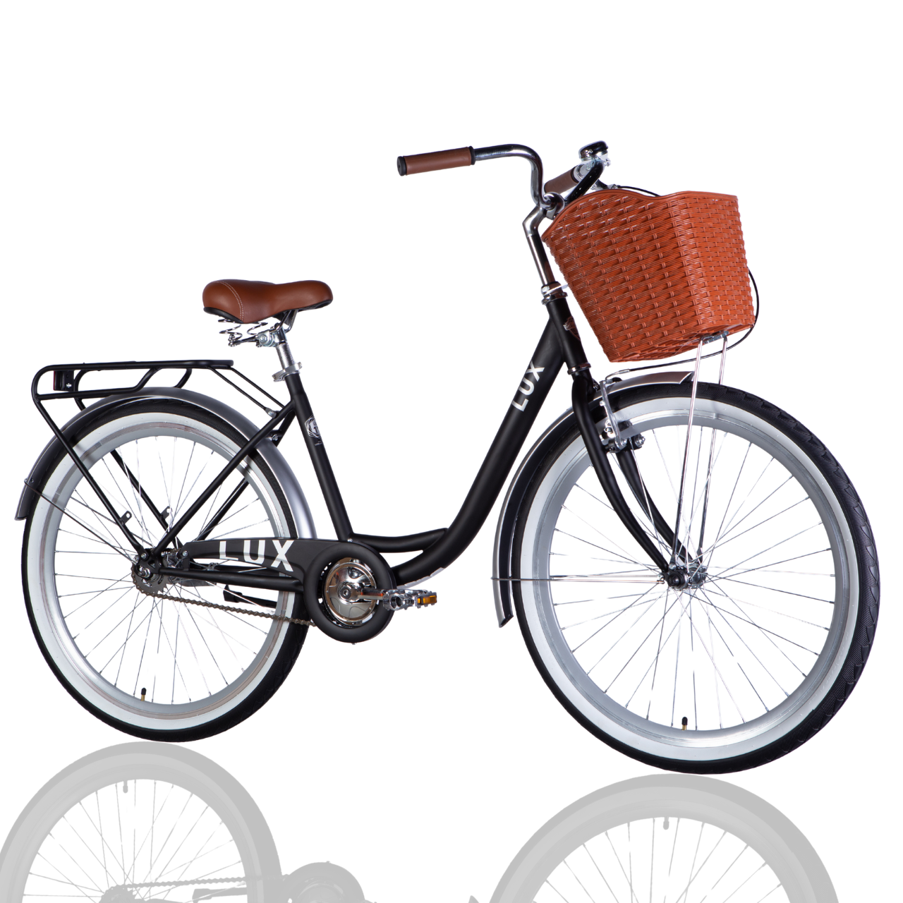 Велосипед ST 26" Dorozhnik LUX Velosteel рама-17" чорний зі сріблястим 2025