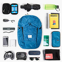 Рюкзак компактний Naturehike Ultralight NH17A017-B 22 л, блакитний, фото 3