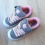 Сірі Замшеві жіночі кросівки Puma Suede XL Crush Preserves сірі з пудрой / Демісезонні кеди Пума Сьюд, фото 5