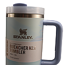 Термос термочашка Stanley Quencher H2.0 Tumbler з нержавіючої сталі Cool Serene 1,18 л KT6007850, фото 3