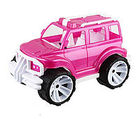 Позашляховик Bamsic 32х18 см мигалки, бампер, великі колеса, рожевий