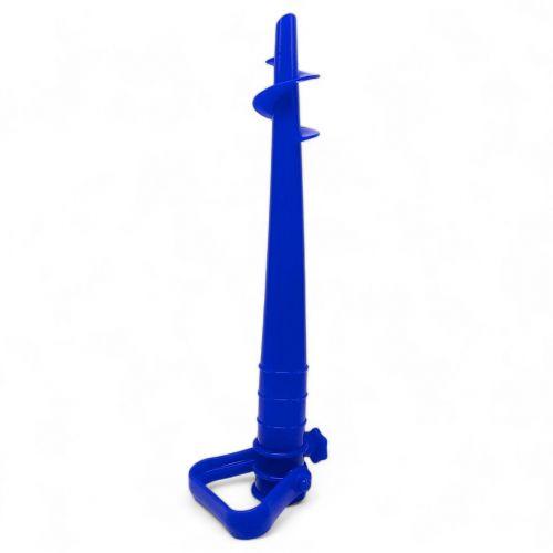 БУР ДЛЯ ПІСКА, КРІПЛЕННЯ ЗОНТА, 38 см (СИНІЙ), фото 1
