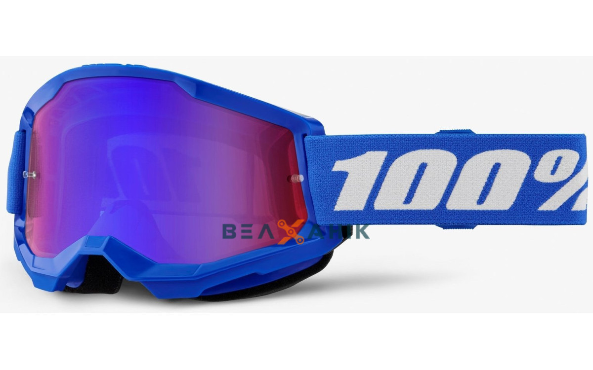 Окуляри кросові 100% STRATA 2 Blue Mirror Blue Lens/Mirror Lens, фото 1