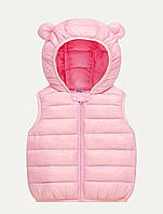 Дитяча жилетка для дівчинки рожевого кольору