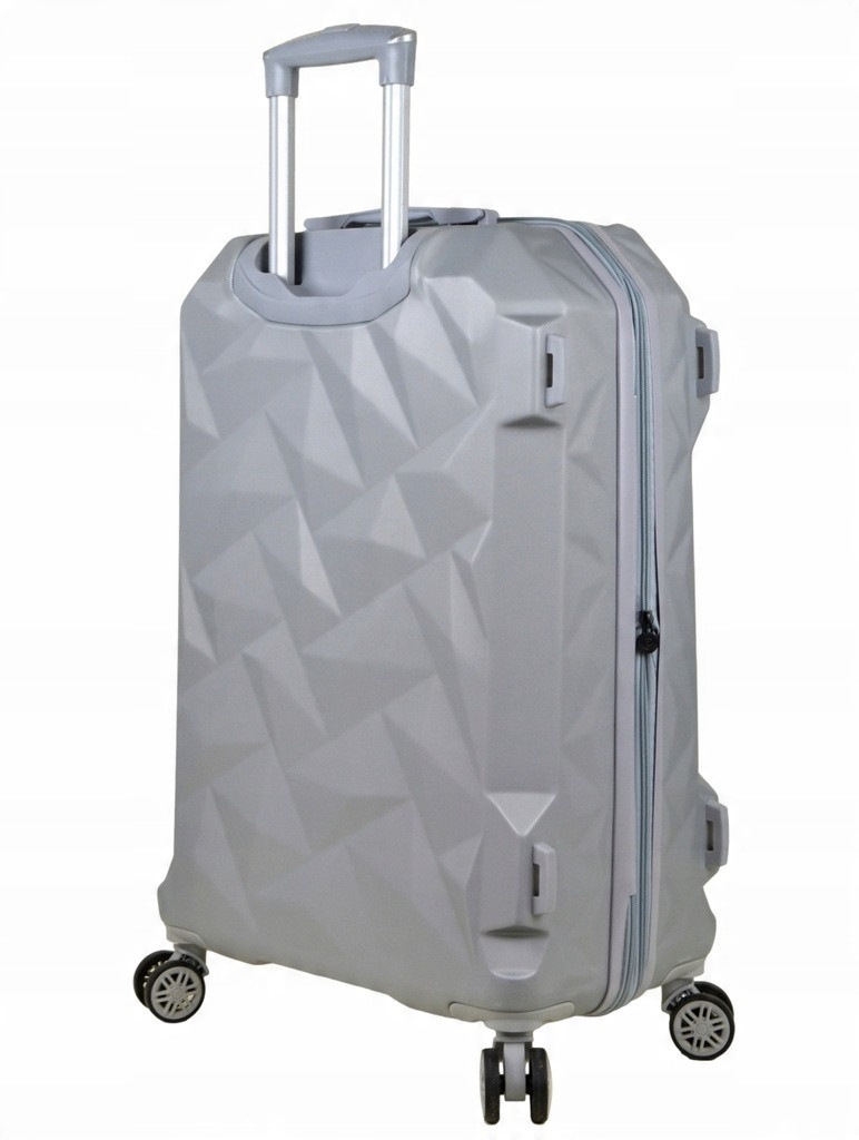 Дорожня валіза на колесах з розширенням SUNBAG CRYSTAL сірий 80 літрів, фото 1