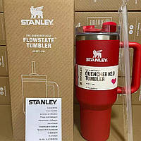Термос термочашка Stanley Quencher H2.0 Tumbler з нержавіючої сталі 1,18 л Red Carpet KT6007827 solve