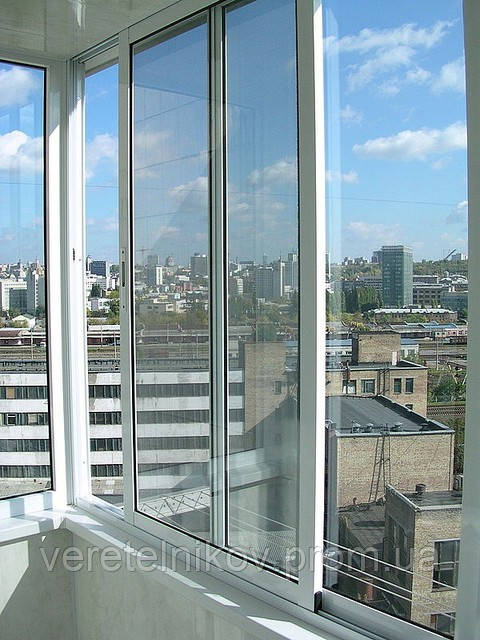 Балконные рамы раздвижные алюминиевые. (Балконы и лоджии). - фото 3 - id-p2947474