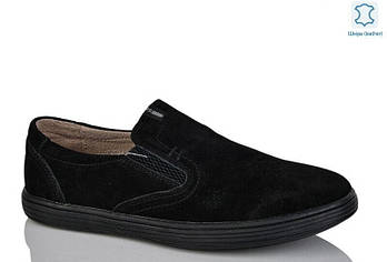 Туфлі підліткові " ШКІРА " 8 пар у ящику чорного кольору 36-41