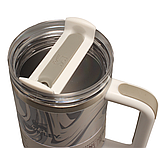 Термос термочашка Stanley Quencher H2.0 Tumbler з нержавіючої сталі 1,18 л Gray Marble KT6007810 - B1-Уцінка, фото 7