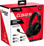 Ігрові бездротові навушники HyperX Cloud III Wireless (77Z45AA) чорні, фото 9