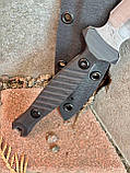 Кинжал ручної роботи «Скорпіон #3» з чохлом з кайдекса 50Х14МФ/59 HRC., фото 3