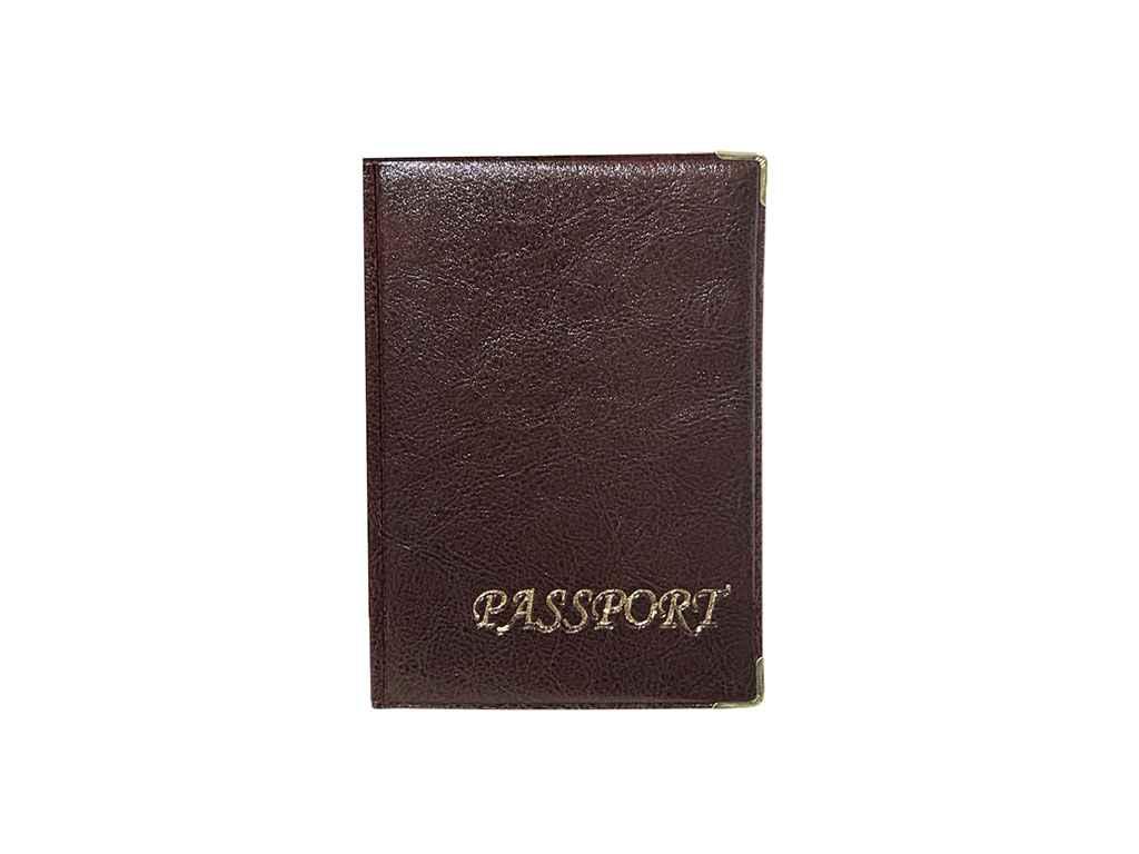Обкладинка для закордонного паспорта бордовий 06-Ра Золото ТМ Tascom BP, фото 1