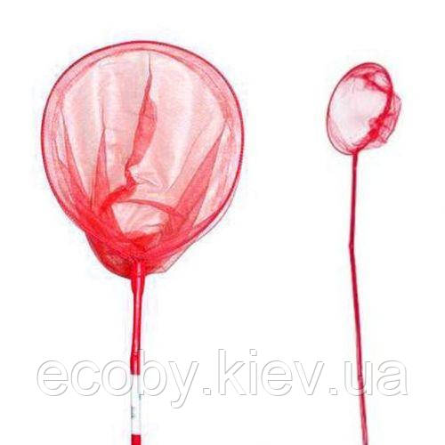 Сачок бамбуковий круглий, червоний (90 см), фото 1