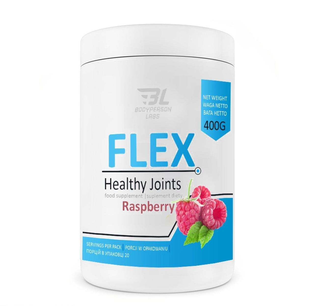 Колаген Bodyperson Labs Flex Healthy Joints Raspberry, 400 г, фото 1