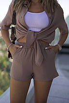 Костюм жіночий шорти і сорочка "Costa" | Норма і батал, фото 5