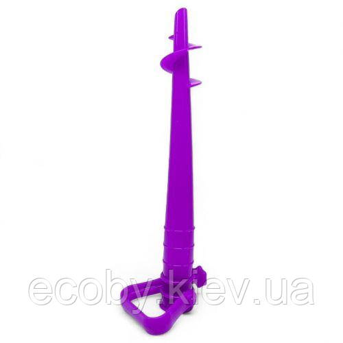 БУР ДЛЯ ПІСКА, КРІПЛЕННЯ ЗОНТА, 38 см (ФІОЛЕТОВИЙ), фото 1