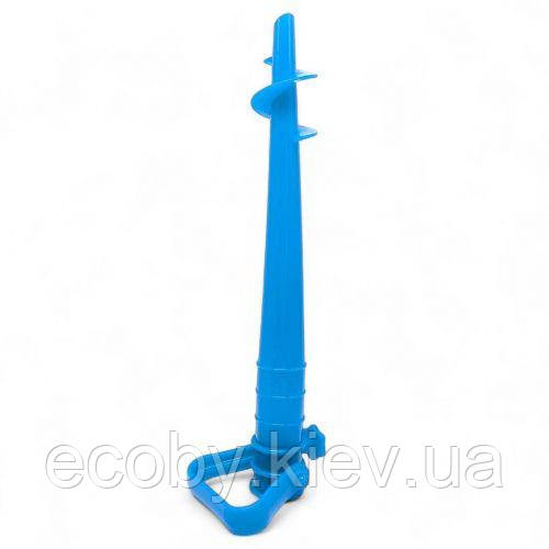 БУР ДЛЯ ПІСКА, КРІПЛЕННЯ ЗОНТА, 38 см (ГОЛУБИЙ), фото 1