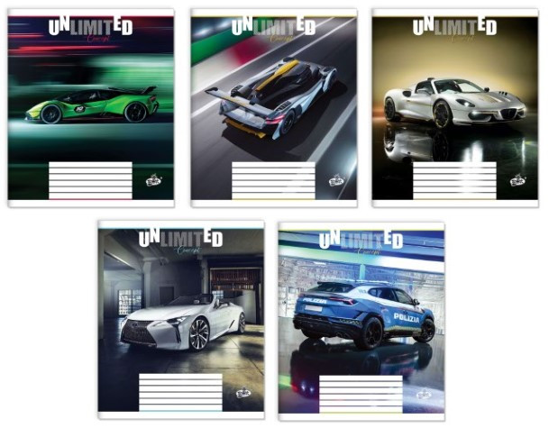 Зошит 18 арк. клітинка "Бріск" / UNLIMITED