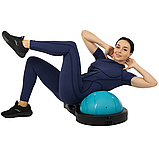 Напівсфера для фітнесу Balance Trainer LiveUp LP8216 Синьо-чорна, фото 9