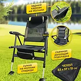 Крісло коропове стілець розкладний зелений, фото 5