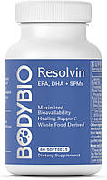 BodyBio Resolvin (formerly Fish Oil+) / Риб'ячий жир для підтримки серця й мозку 60 капсул