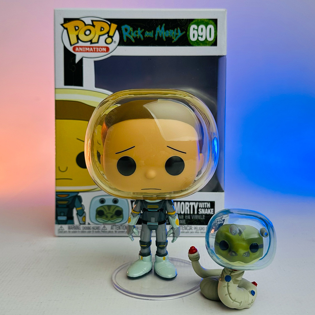 Фігурка Funko POP - Rick and Morty - Space Suit Morty With Snake, 45435, фото 1
