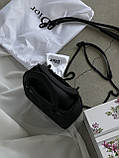 Сумка жіноча Mini Lady Dior Bag Black Ultramatte Cannage чорний матовий Діор (Premium), фото 5