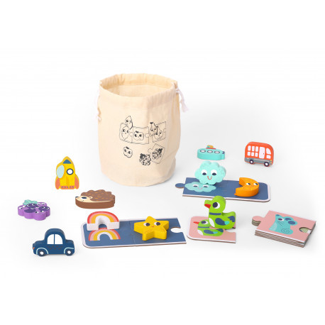 Лото дерев'яні фігурки Tooky Toy, фото 1