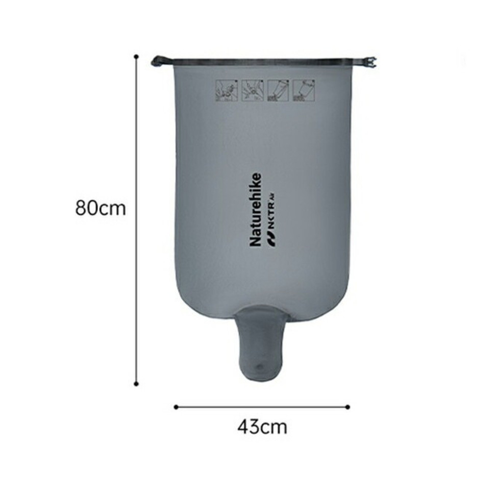 Мішок надувний універсальний для надувних матраців Naturehike, CNK2450PJ013, сірий, фото 1