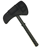 Сокира тактична 39 см з лезом з нержавійки та чохлом для пояса – для кемпінгу, полювання, туризму, фото 2