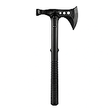 Тренувальна сокира-томагавк з відбійником та чохлом, 38 см, легкий тактичний імітатор TPR+пластик, фото 3