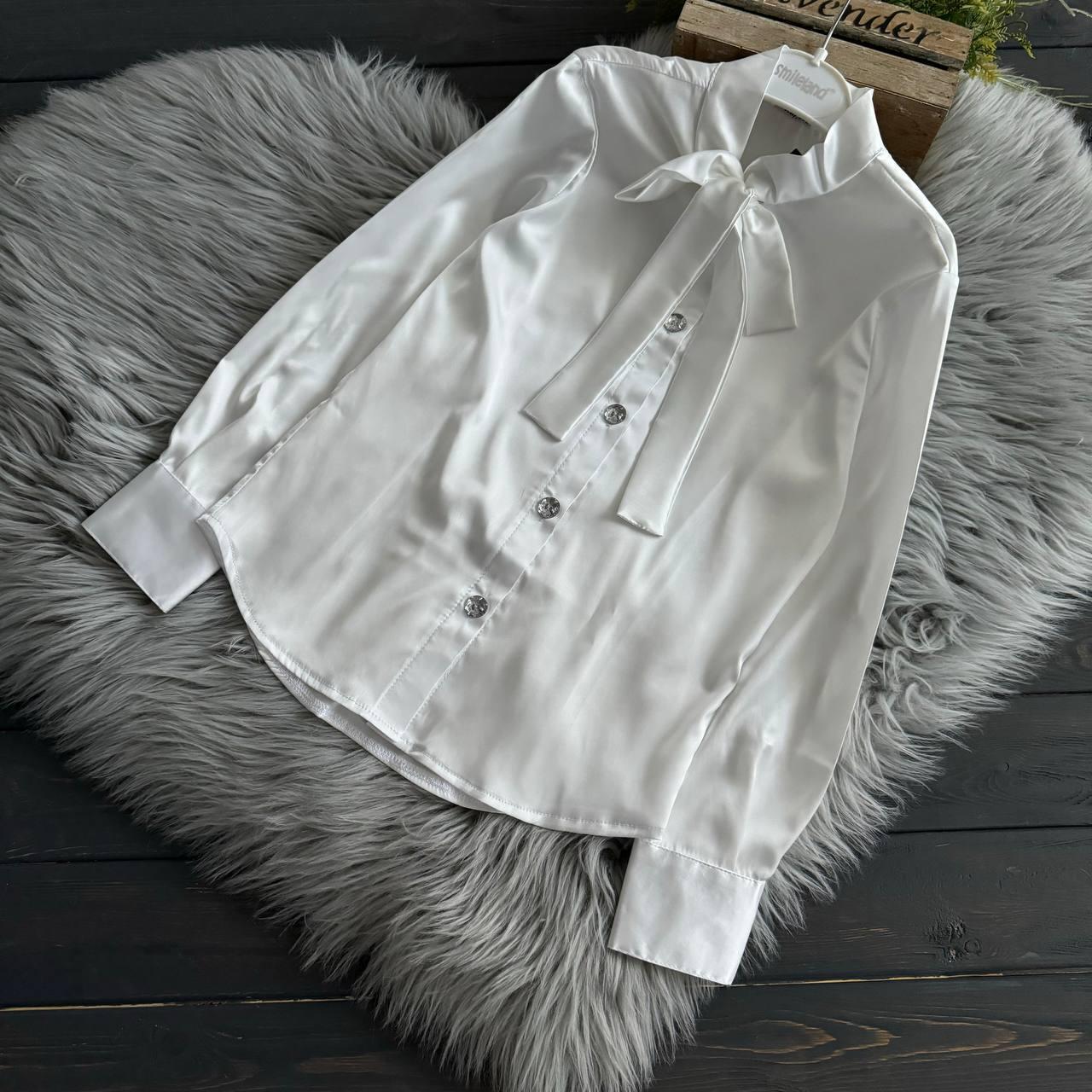 Блуза шовкова айворі, фото 1