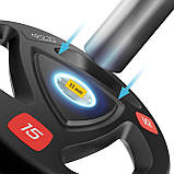 Диск олімпійський 4FIZJO 2 x 15 кг 51 мм металевий, прогумований Black (P-5905973401272), фото 3