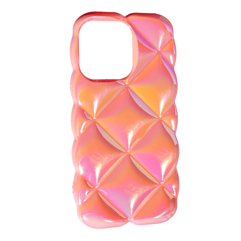 Силіконовий чохол Puffy для Apple iPhone 14 Pro Pink