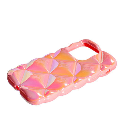 Силіконовий чохол Puffy для Apple iPhone 14 Pro Pink, фото 2