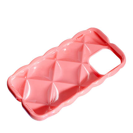 Силіконовий чохол Puffy для Apple iPhone 14 Pro Pink, фото 3