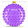 М'яч для пілатесу, йоги, реабілітації 4FIZJO 20 см (масажний) Violet (P-5905973406086), фото 4