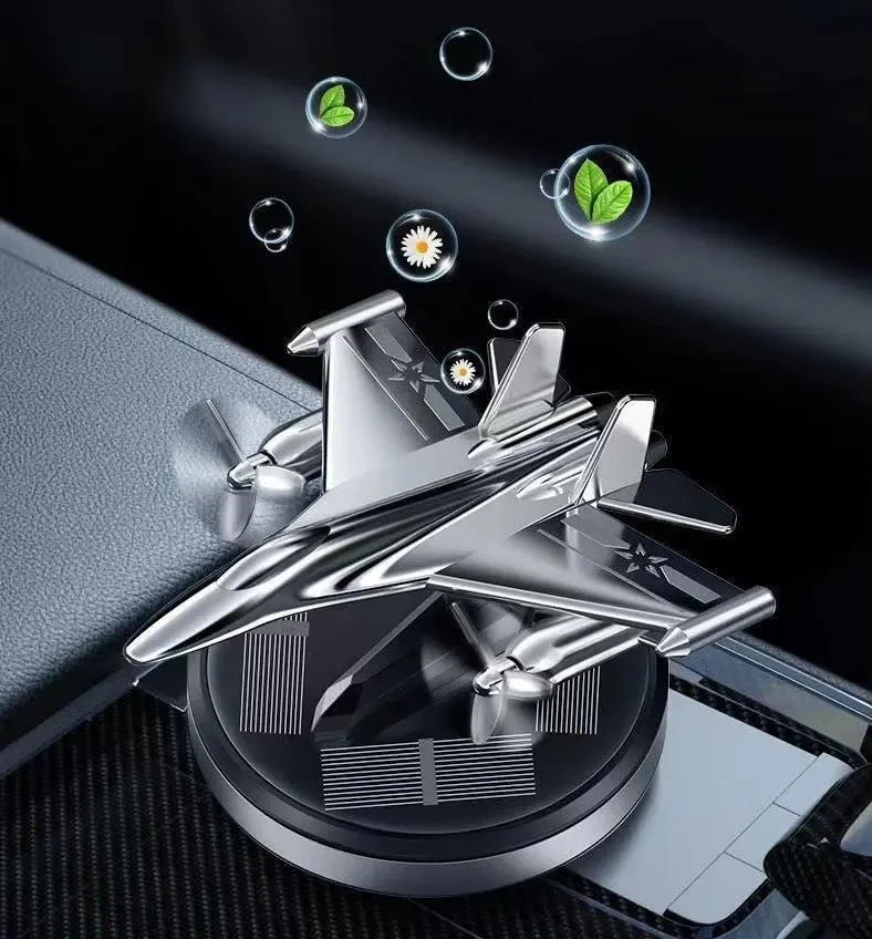 Ароматизатор Літак на сонячній панелі для авто F15 від сонячного світла, фото 1