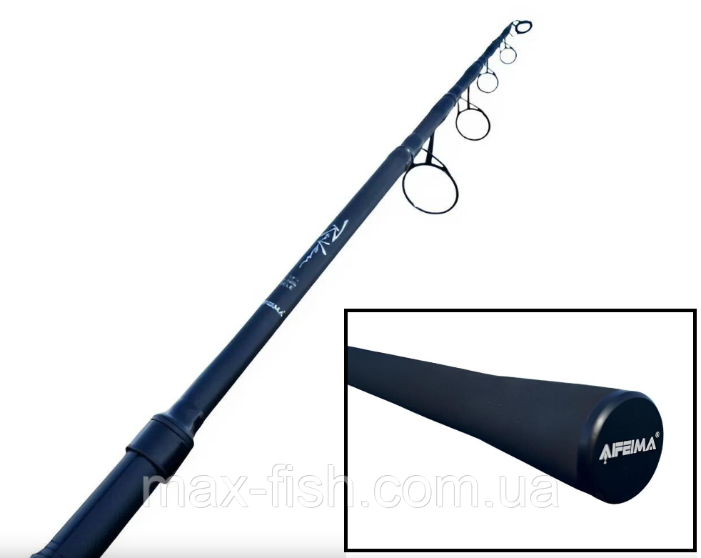 Удилище карпове Feima Raven 3.5Lb карбон, кільце 50 мм карповик 3,60 м телескоп, фото 1