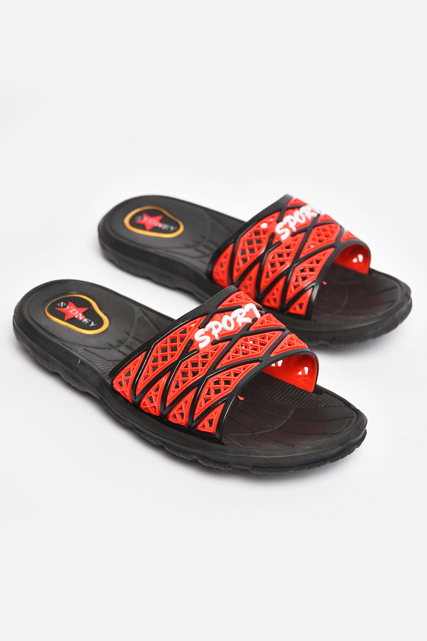 Шльопанці дитячі хлопчик чорного кольору 204386T Безкоштовна доставка, фото 1