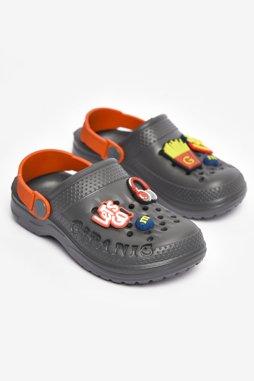 Крокси дитячі темно-сірого кольору 204416T Безкоштовна доставка, фото 1