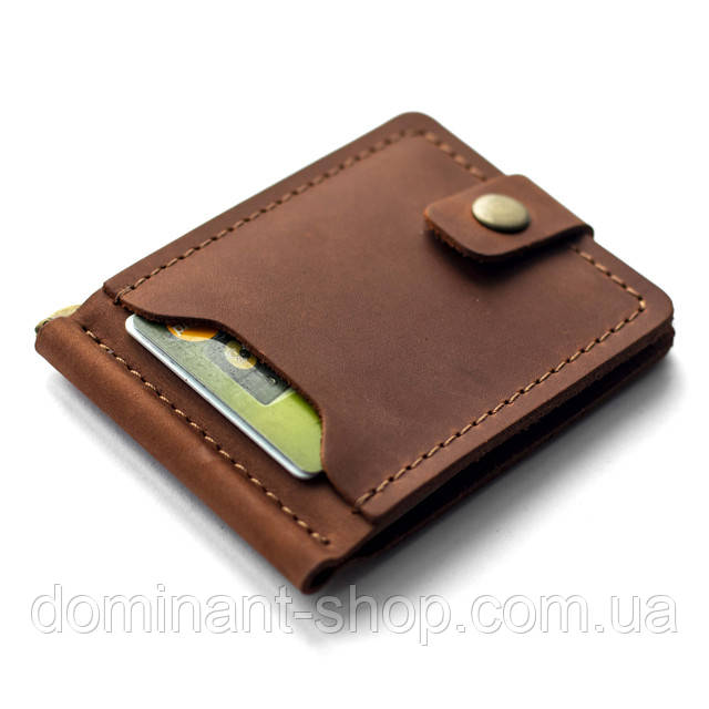 зaжим KOCH Cognac ручной работы кожа Crazy Horse