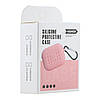 Чохол-футляр для навушників Silicone Fashion Case with Hook для Airpods 1/2, Pink, фото 2