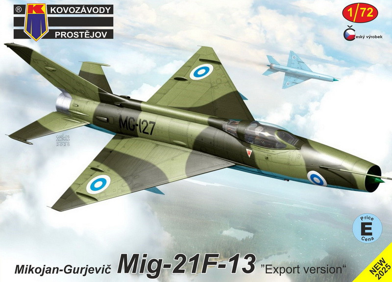 Пластикова модель  1/72 Kovozavody Prostejov 0504 совєцький реактивний винищувач Mikoyan MiG-21F-13, фото 1
